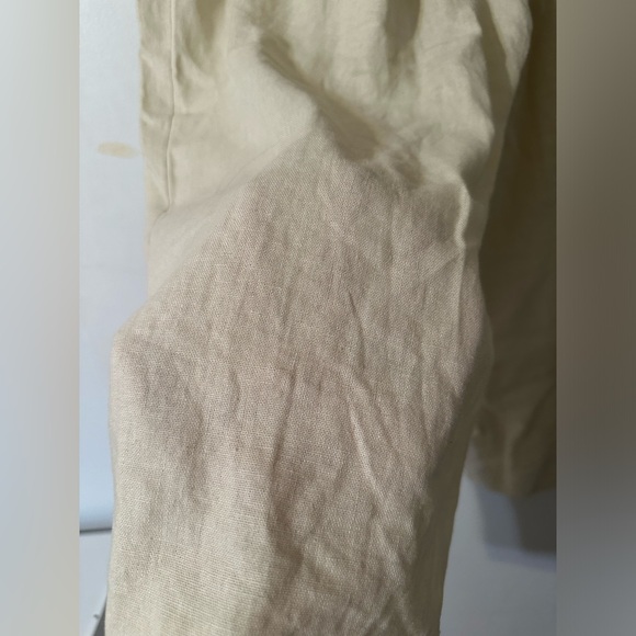 Sigrid Olsen Linen Pants with Built in Belt - Picture 7 of 8